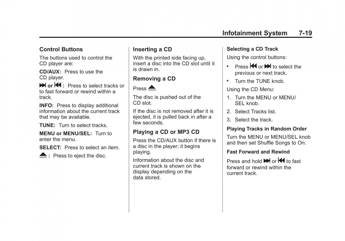 Chevrolet Cruze owners manuals / page 171