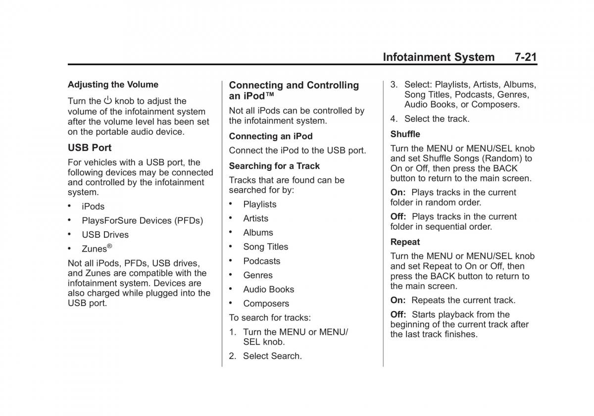 Chevrolet Cruze owners manuals / page 173