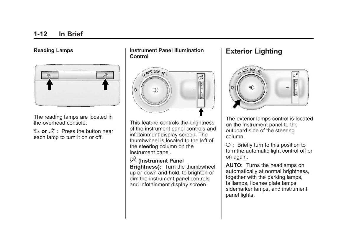 Chevrolet Cruze owners manuals / page 18