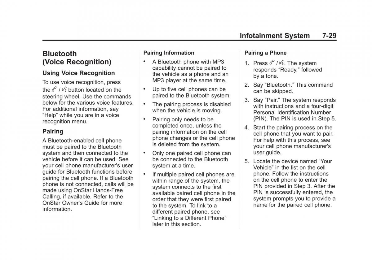 Chevrolet Cruze owners manuals / page 181