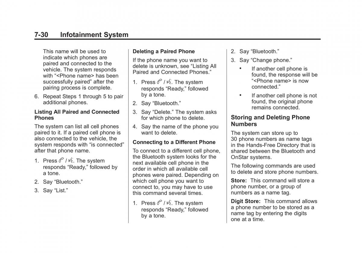 Chevrolet Cruze owners manuals / page 182