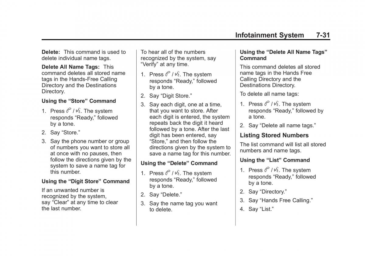 Chevrolet Cruze owners manuals / page 183