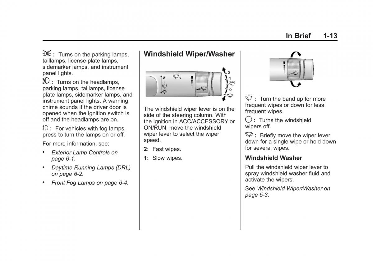 Chevrolet Cruze owners manuals / page 19