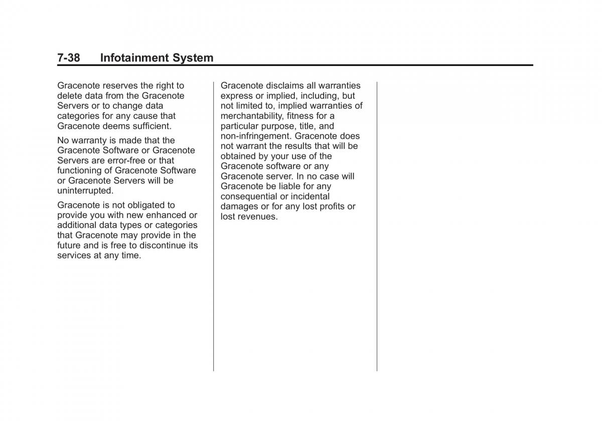 Chevrolet Cruze owners manuals / page 190