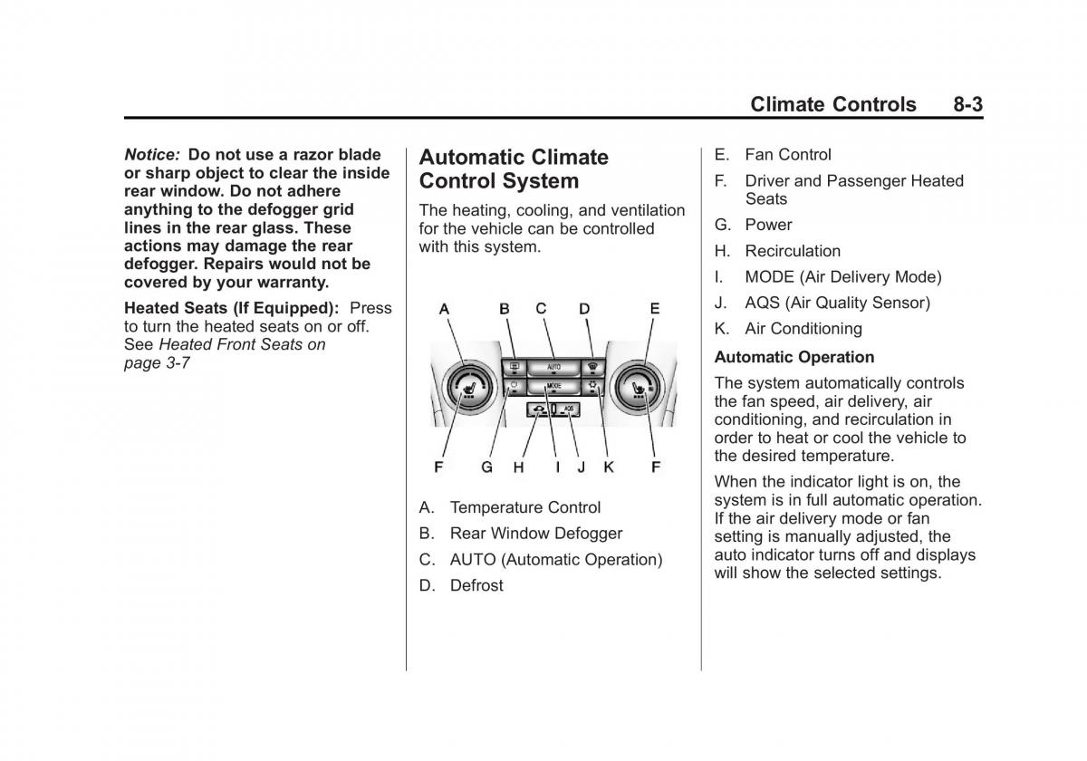 Chevrolet Cruze owners manuals / page 193