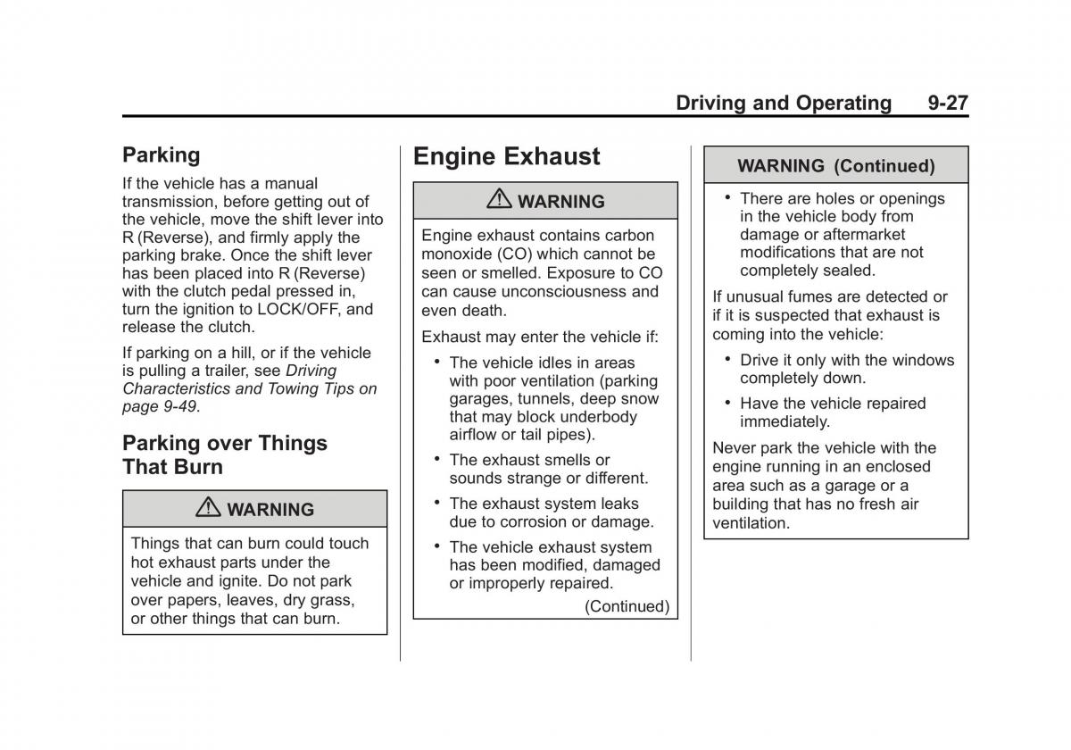 Chevrolet Cruze owners manuals / page 225