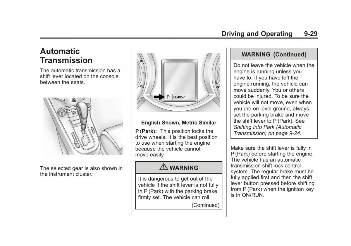 Chevrolet Cruze owners manuals / page 227