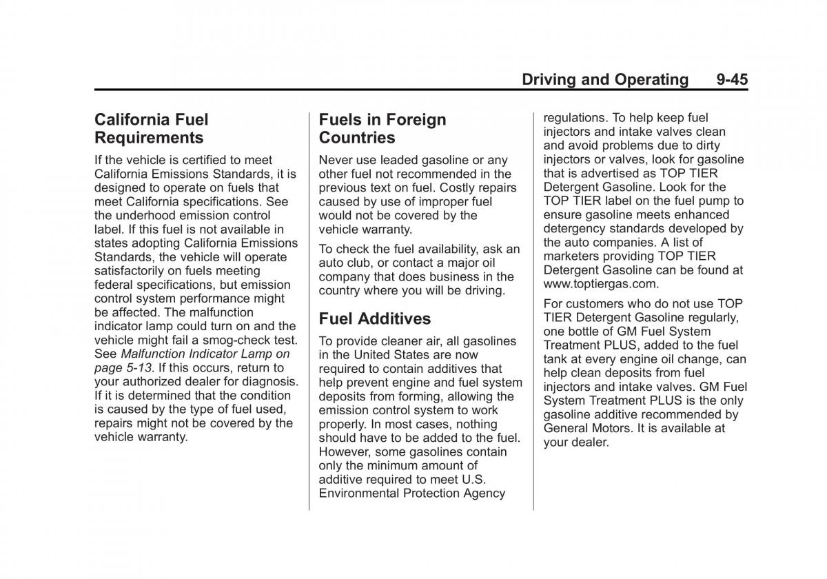 Chevrolet Cruze owners manuals / page 243