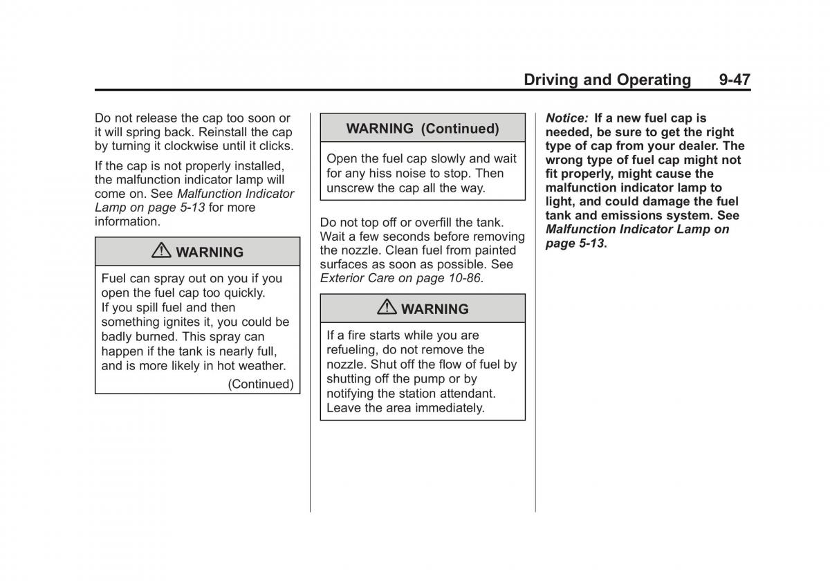 Chevrolet Cruze owners manuals / page 245