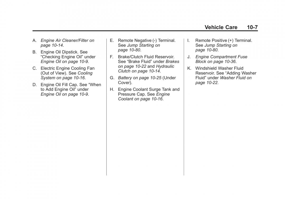 Chevrolet Cruze owners manuals / page 261