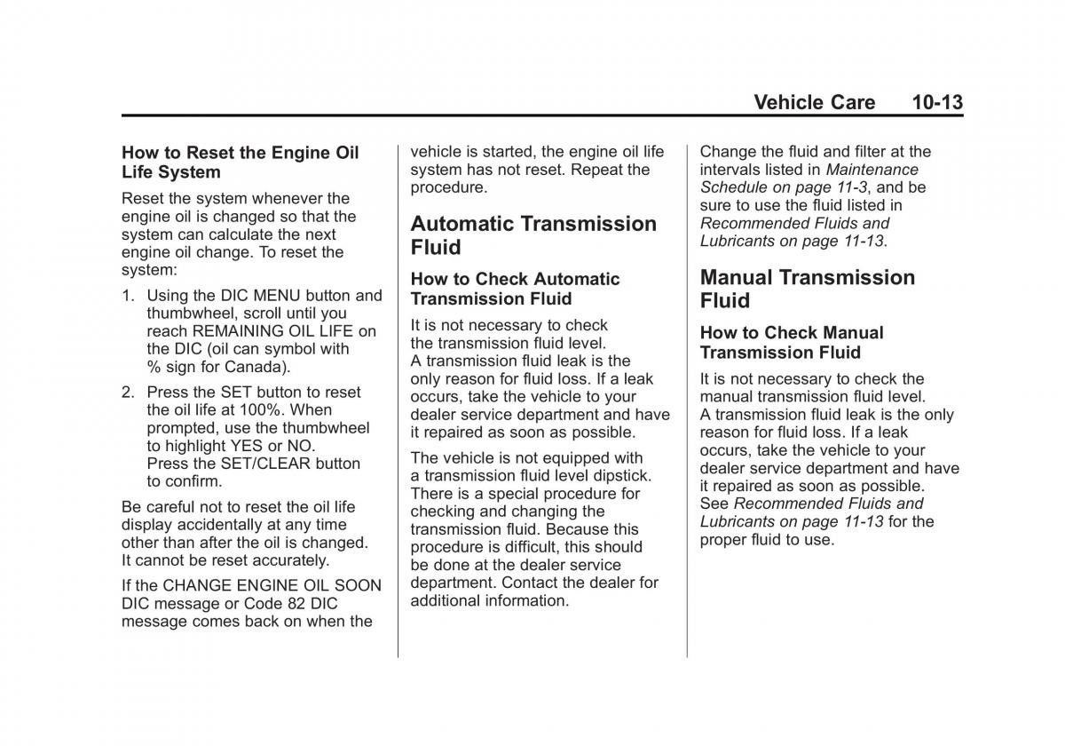 Chevrolet Cruze owners manuals / page 267