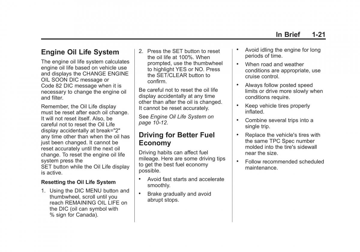 Chevrolet Cruze owners manuals / page 27