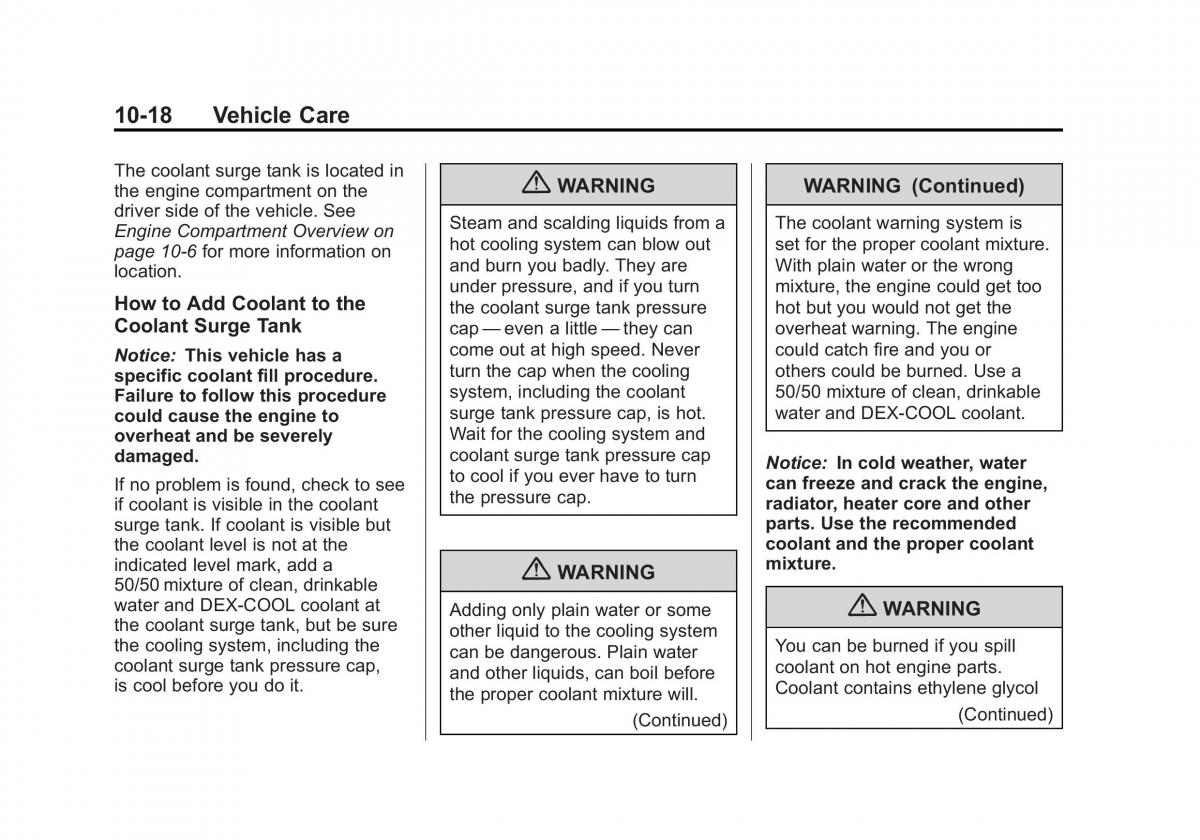 Chevrolet Cruze owners manuals / page 272