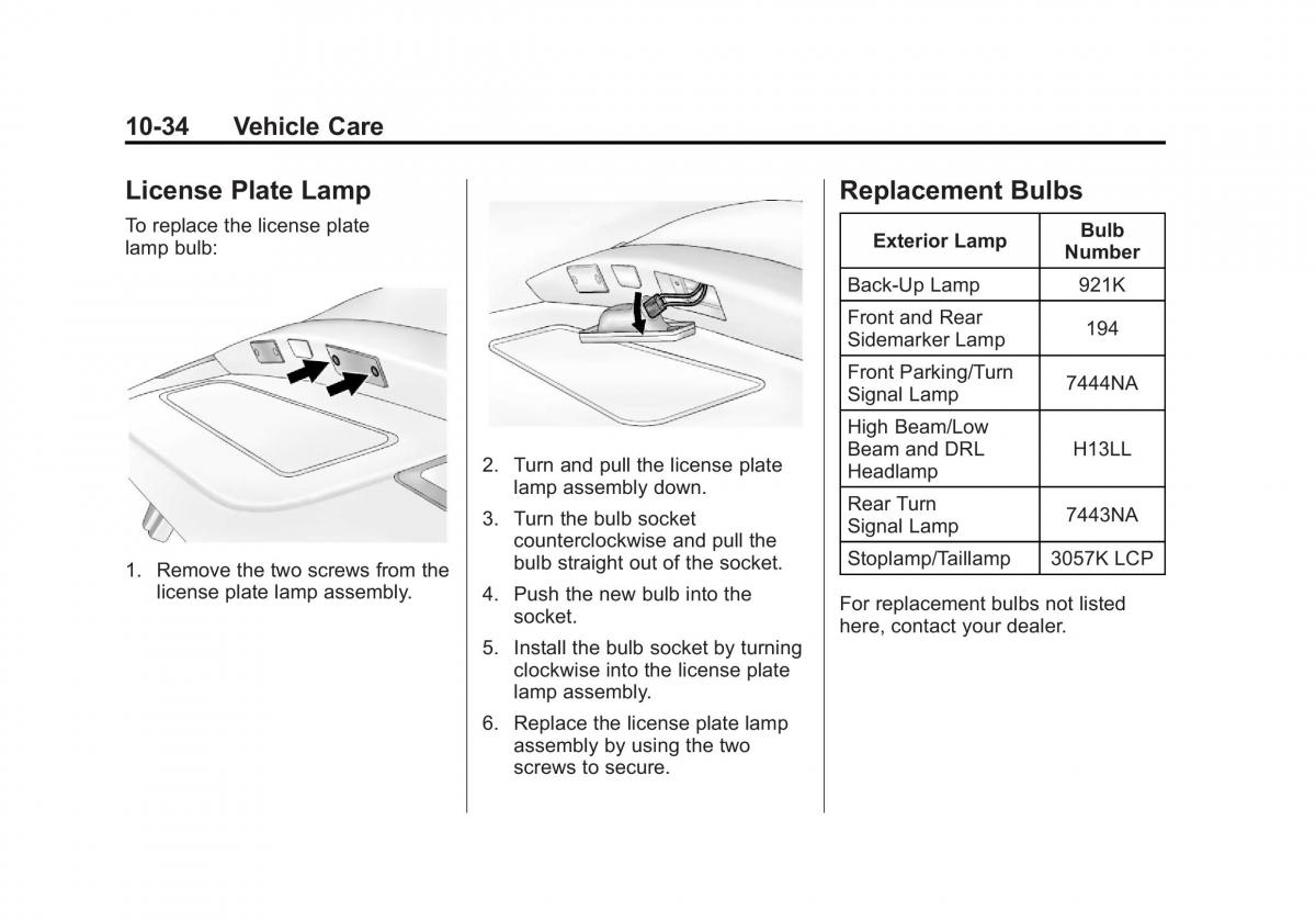 Chevrolet Cruze owners manuals / page 288