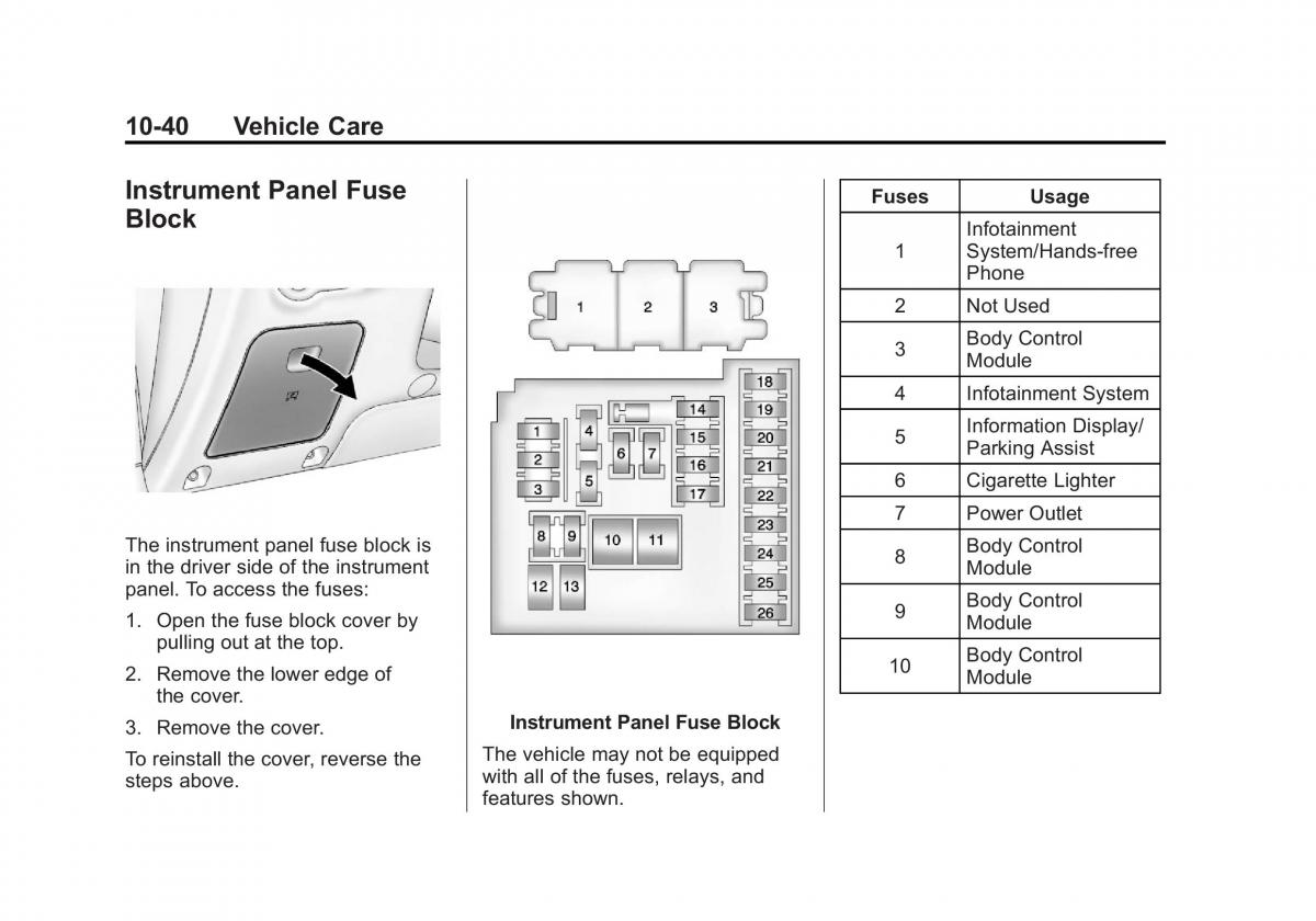 Chevrolet Cruze owners manuals / page 294