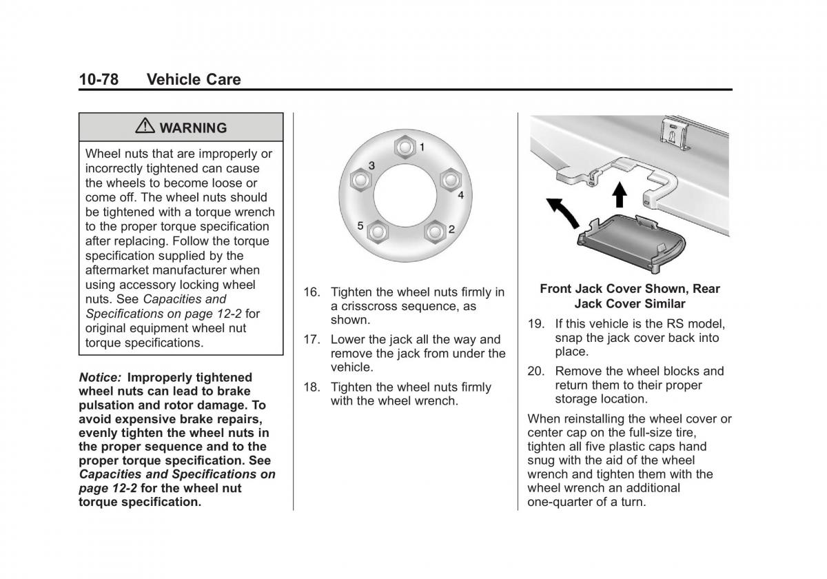 Chevrolet Cruze owners manuals / page 332