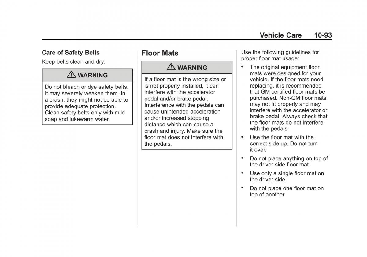 Chevrolet Cruze owners manuals / page 347