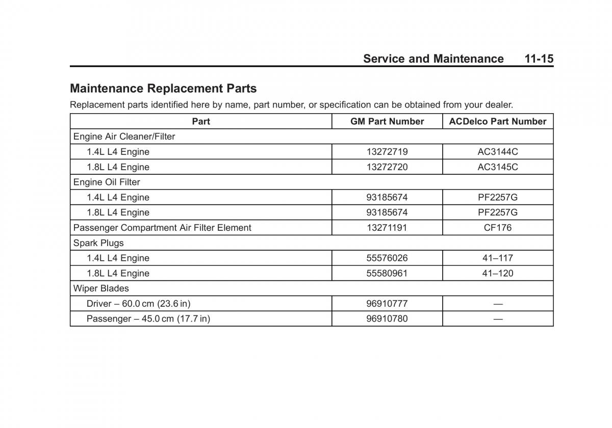 Chevrolet Cruze owners manuals / page 363