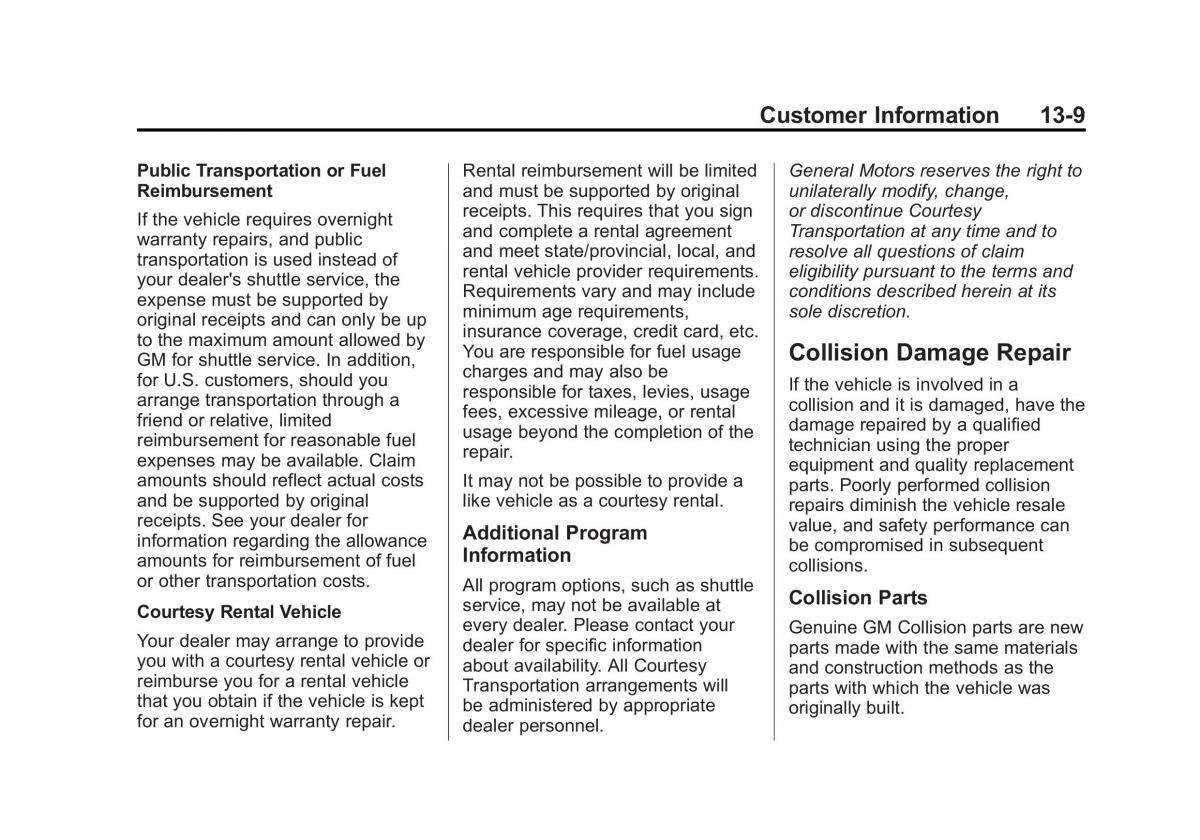 Chevrolet Cruze owners manuals / page 381