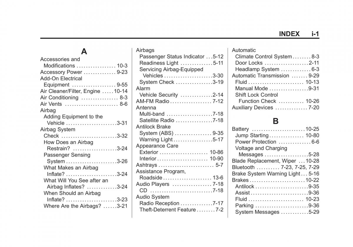 Chevrolet Cruze owners manuals / page 389