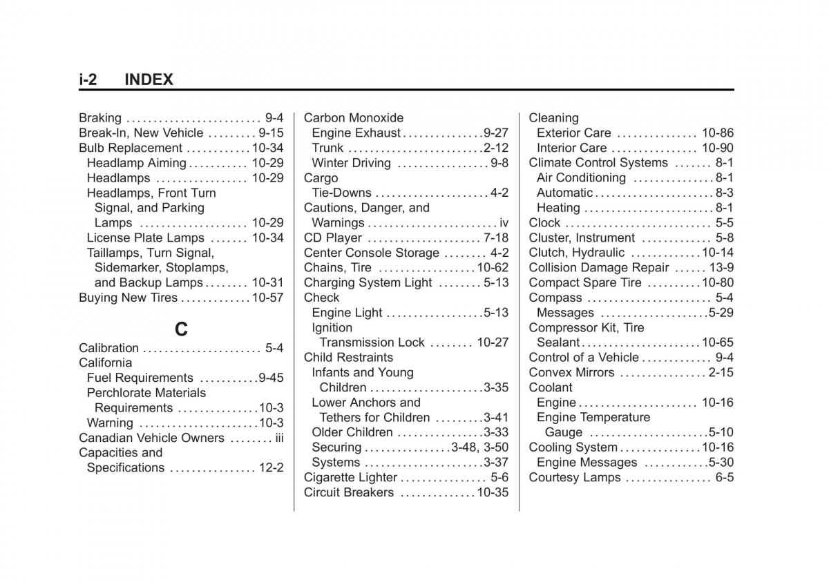 Chevrolet Cruze owners manuals / page 390