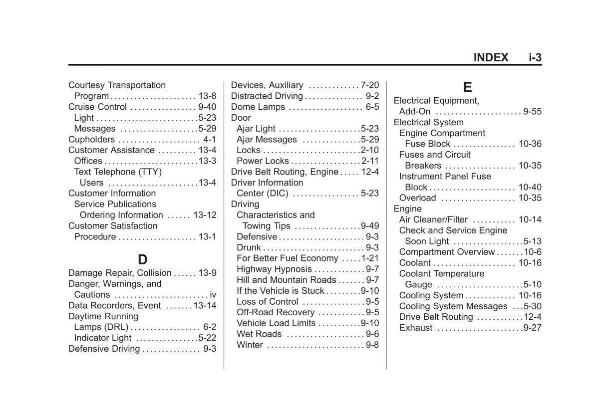 Chevrolet Cruze owners manuals / page 391