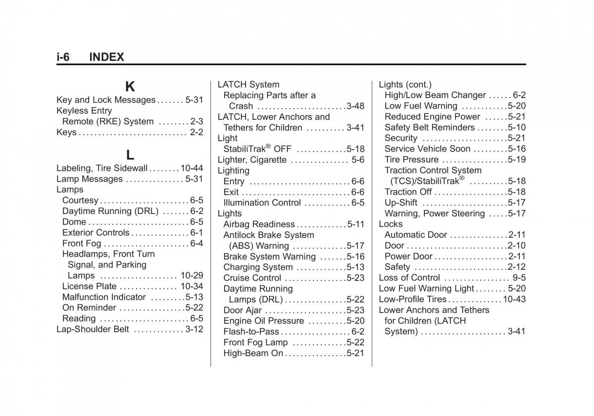 Chevrolet Cruze owners manuals / page 394