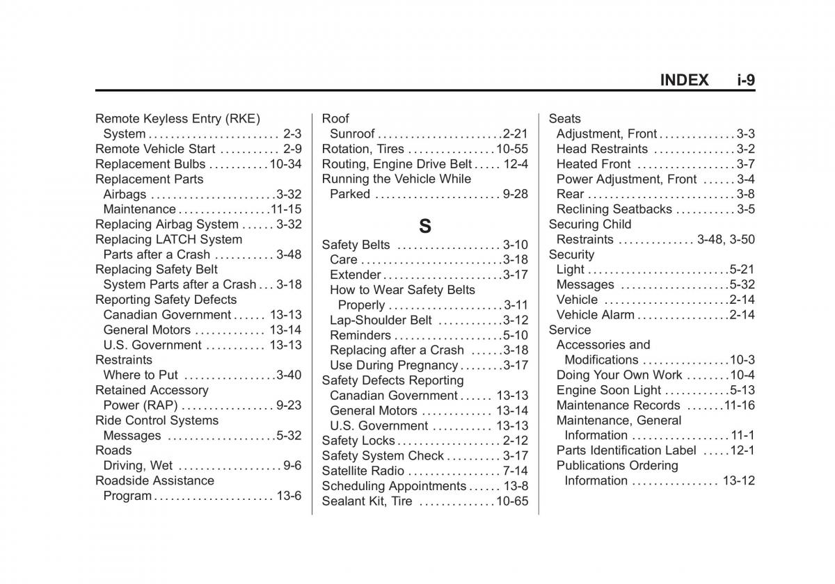 Chevrolet Cruze owners manuals / page 397