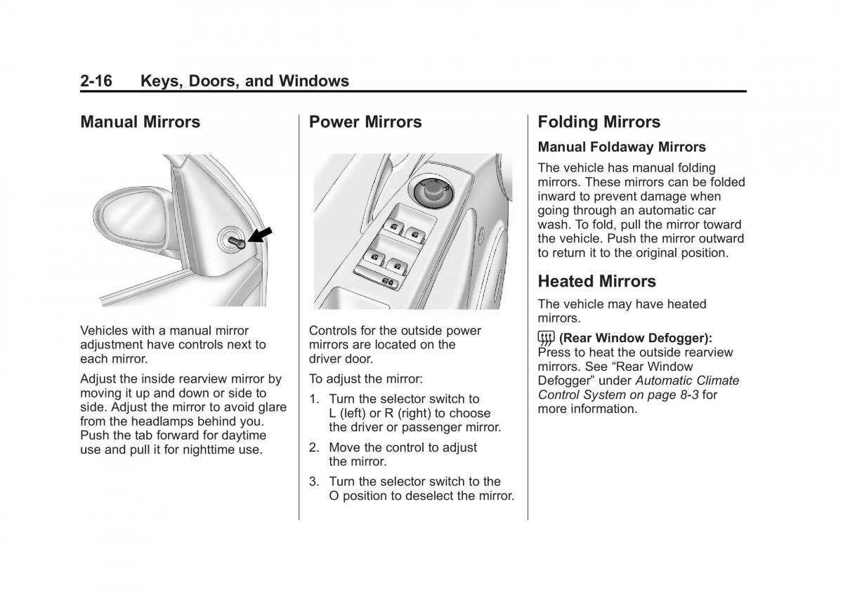 Chevrolet Cruze owners manuals / page 46