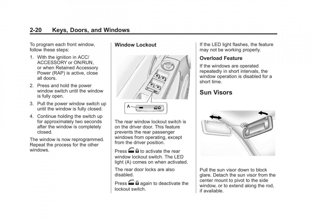 Chevrolet Cruze owners manuals / page 50