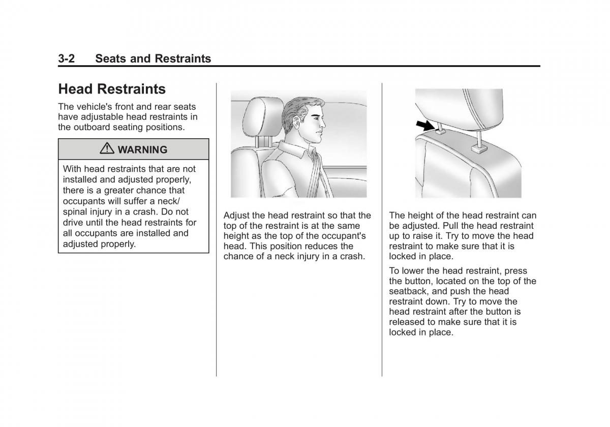 Chevrolet Cruze owners manuals / page 54