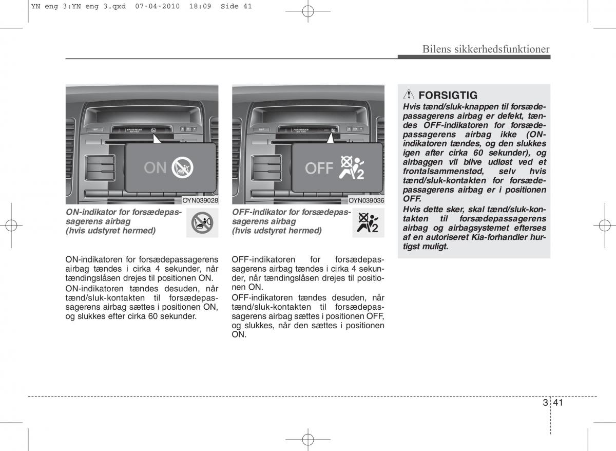 Kia Venga ejere handbog / page 55