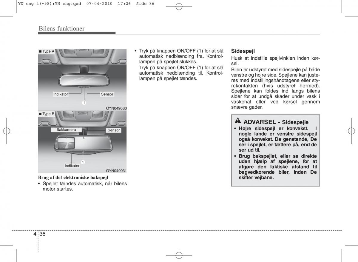 Kia Venga ejere handbog / page 110