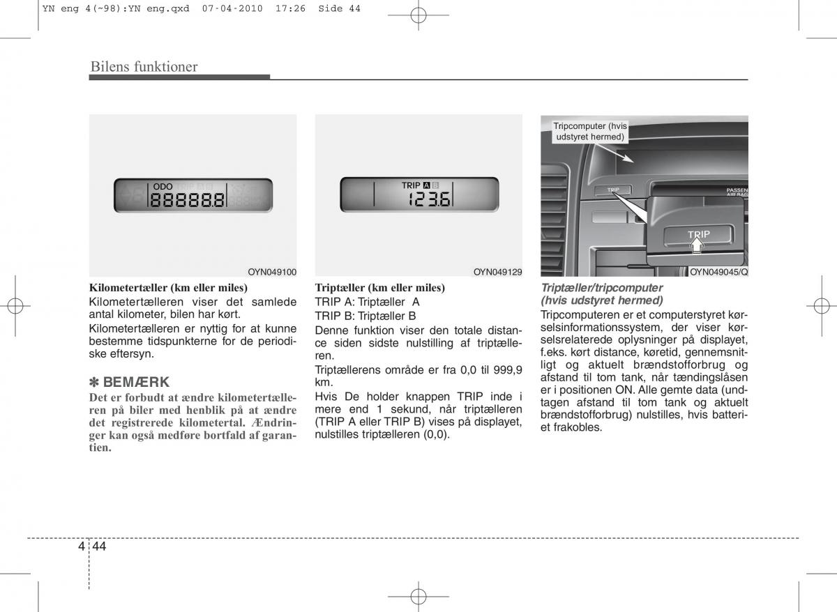 Kia Venga ejere handbog / page 118