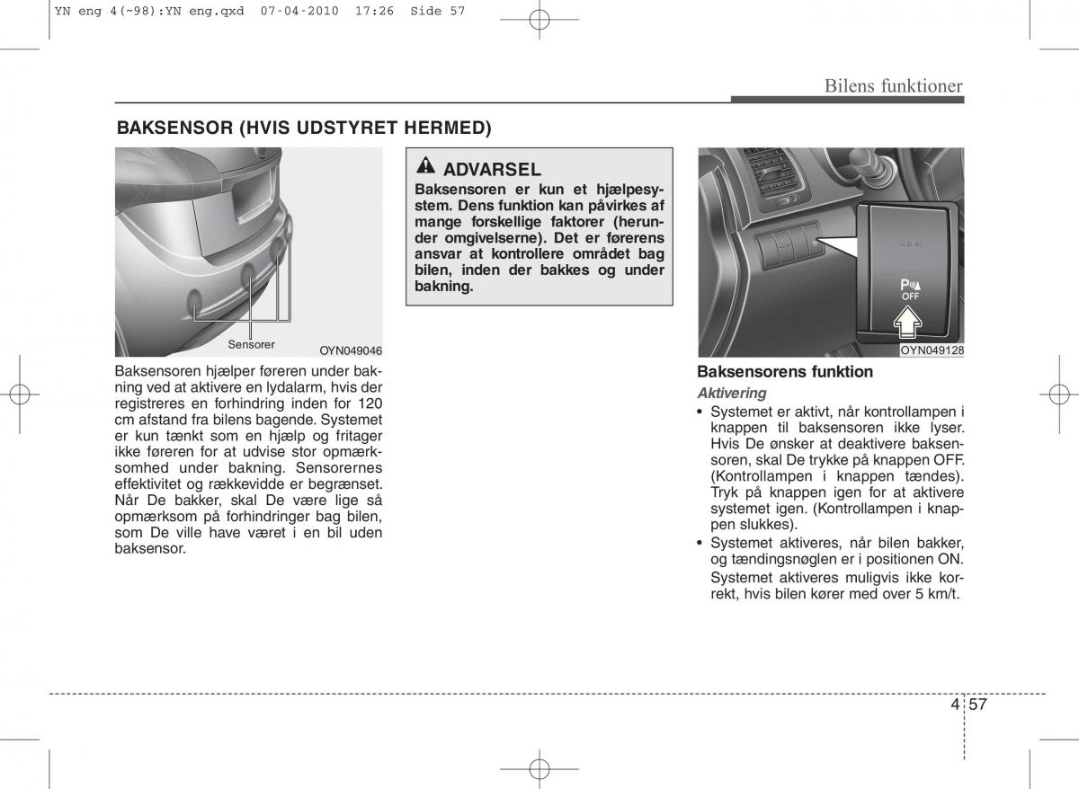 Kia Venga ejere handbog / page 131