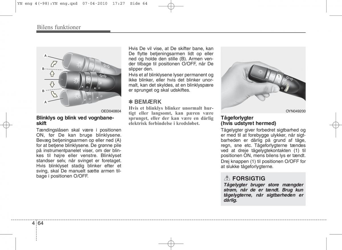 Kia Venga ejere handbog / page 138