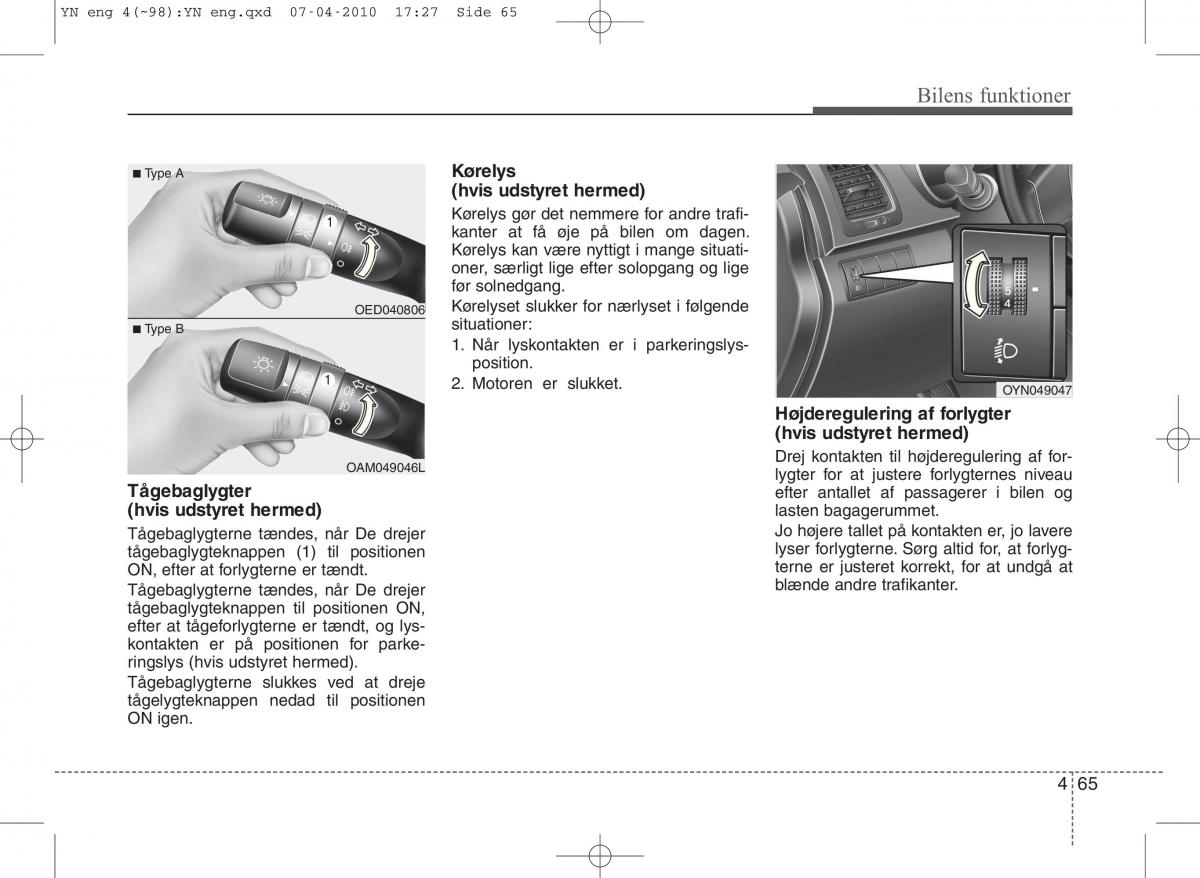 Kia Venga ejere handbog / page 139