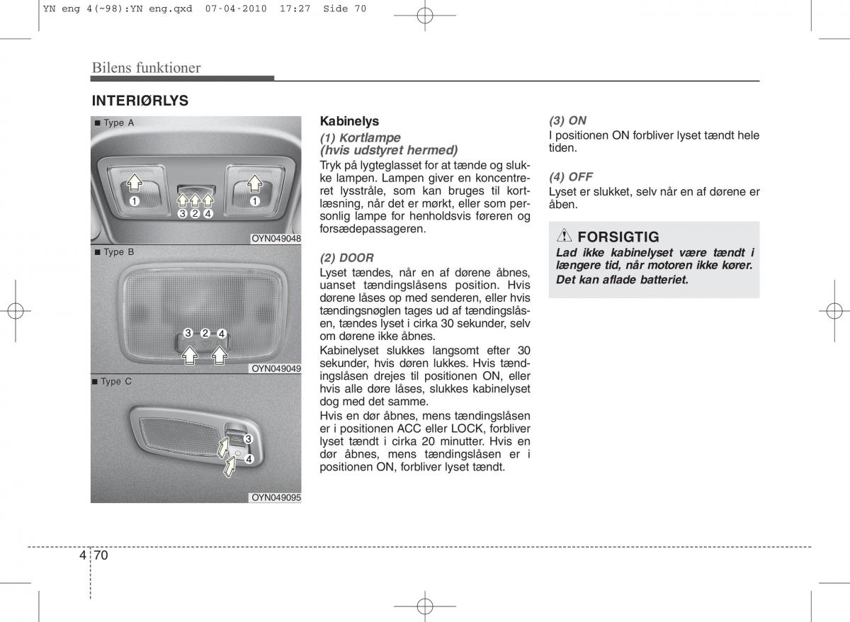 Kia Venga ejere handbog / page 144