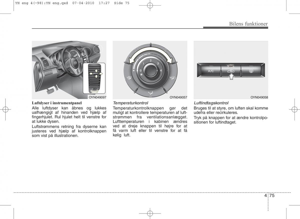 Kia Venga ejere handbog / page 149