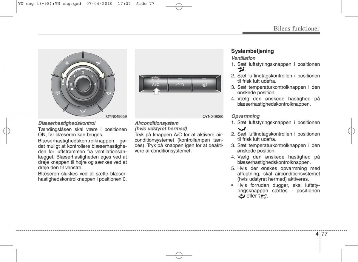 Kia Venga ejere handbog / page 151