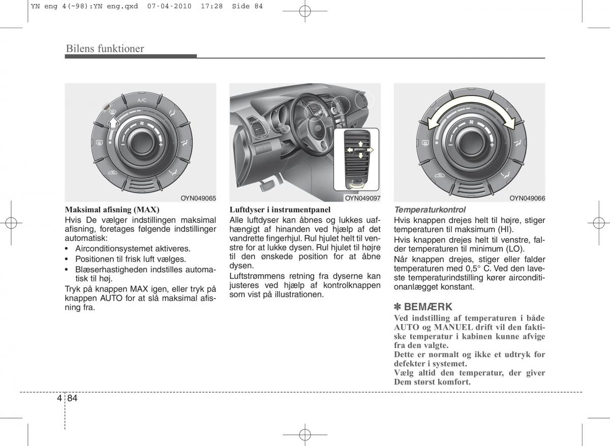 Kia Venga ejere handbog / page 158