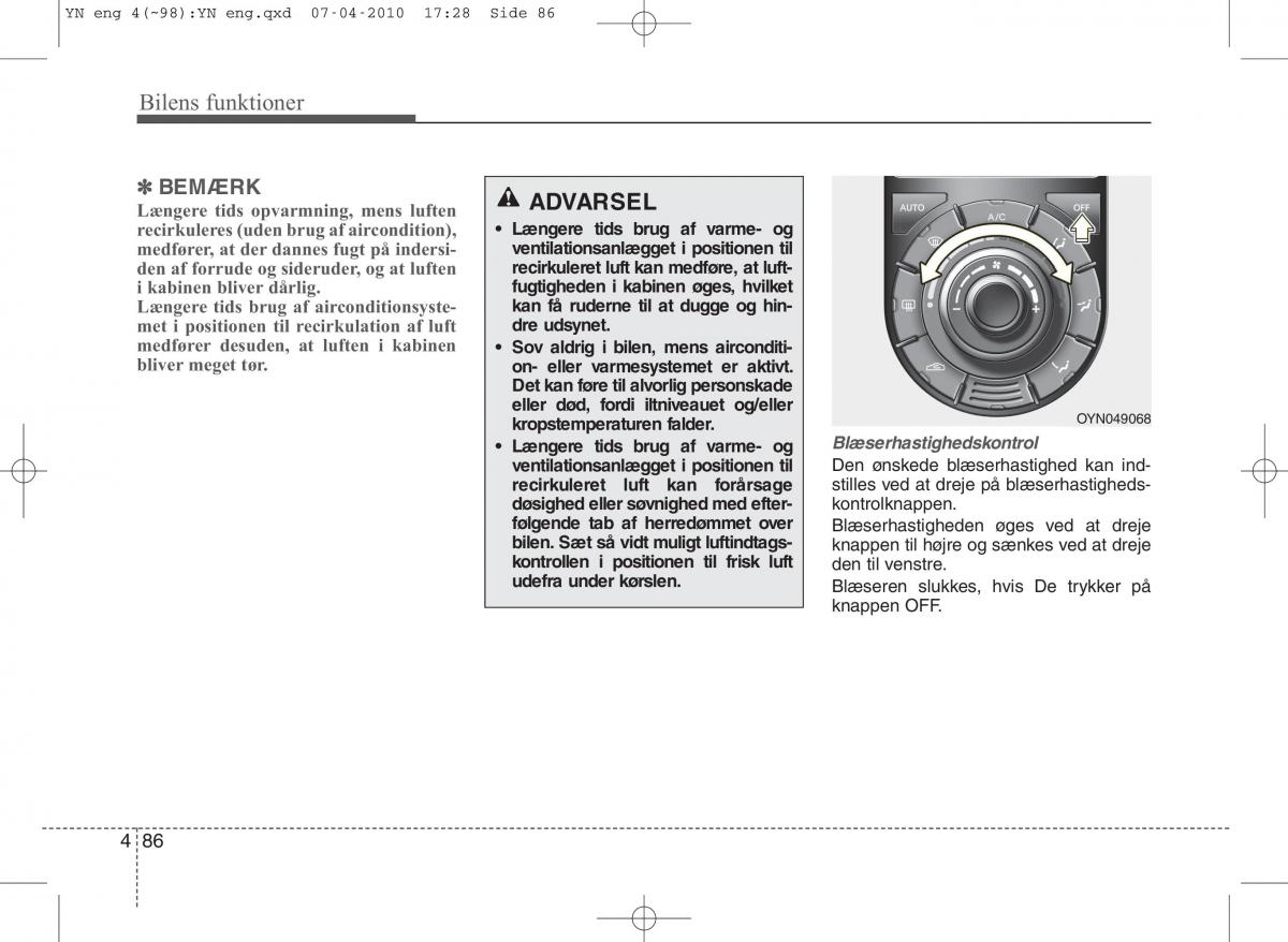 Kia Venga ejere handbog / page 160