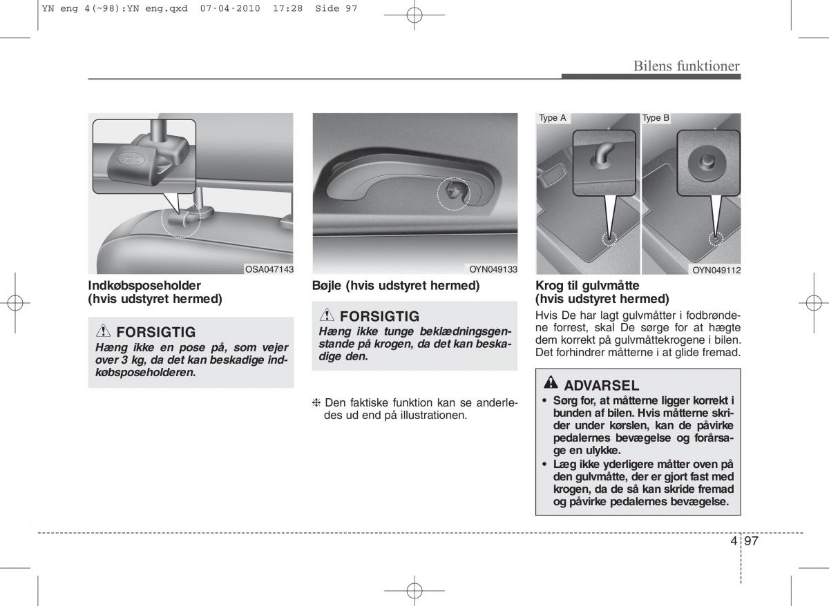 Kia Venga ejere handbog / page 171