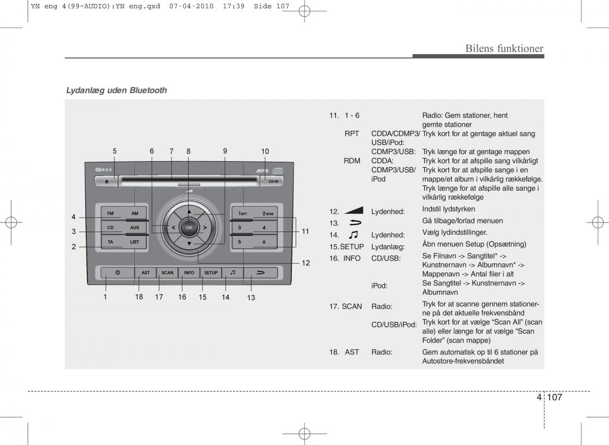 Kia Venga ejere handbog / page 181