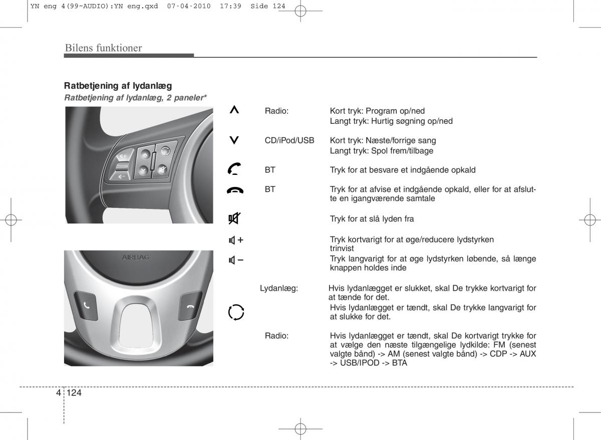 Kia Venga ejere handbog / page 198