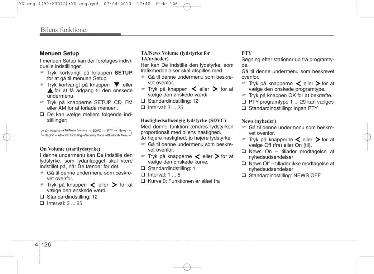 Kia Venga ejere handbog / page 200