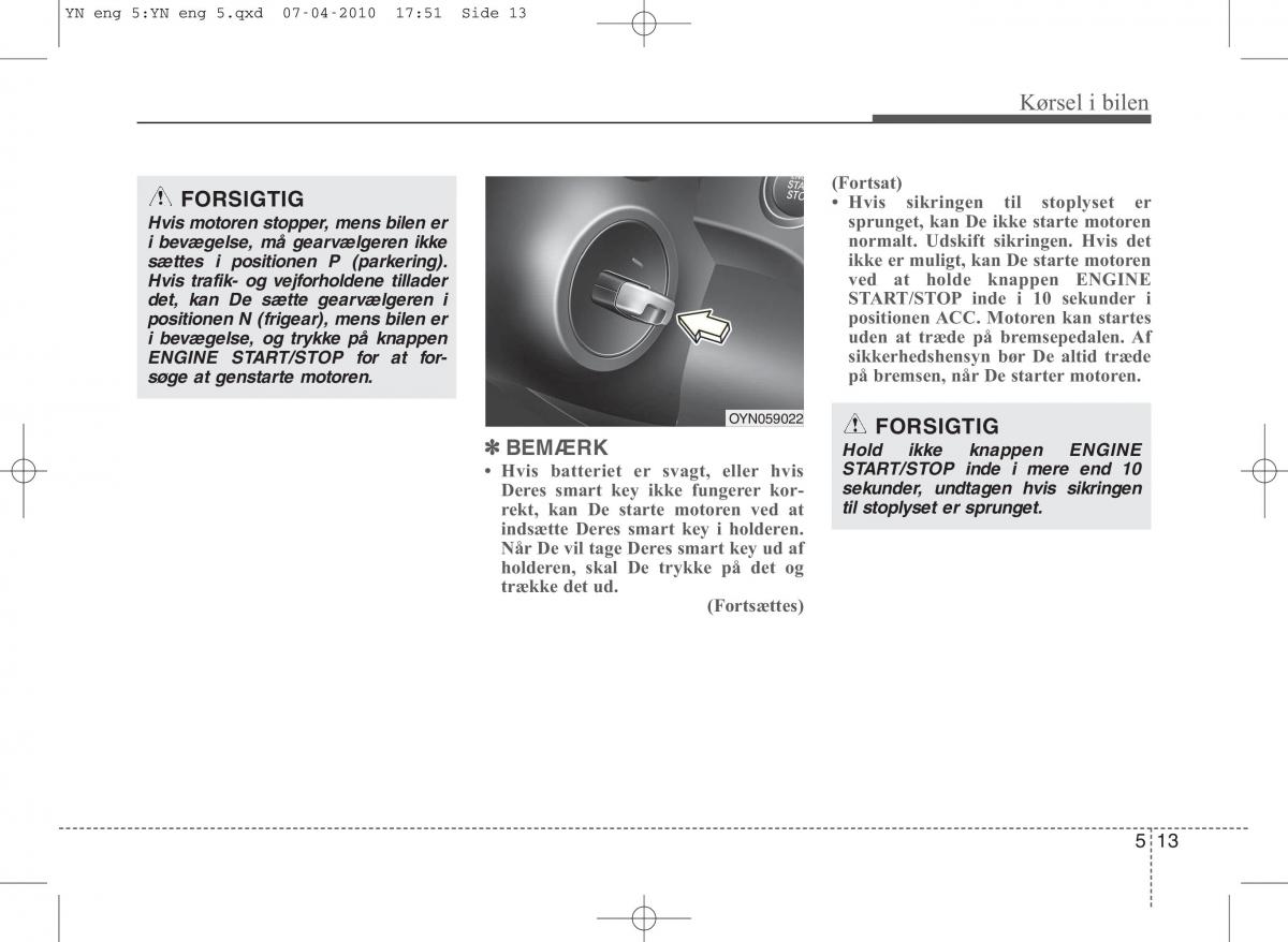 Kia Venga ejere handbog / page 219