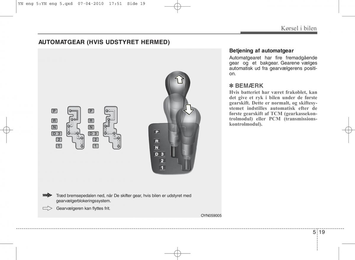 Kia Venga ejere handbog / page 225