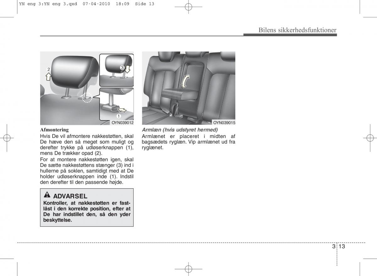 Kia Venga ejere handbog / page 27