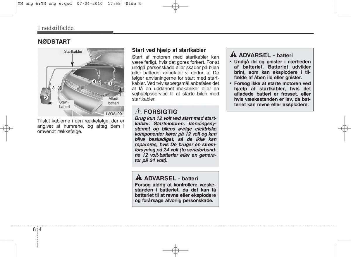 Kia Venga ejere handbog / page 270